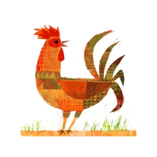 Patchwork Rooster T-Shirt