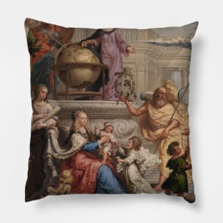 Allegorical Adoration of the Birth of a Prince by Johannes Ykens Pillow