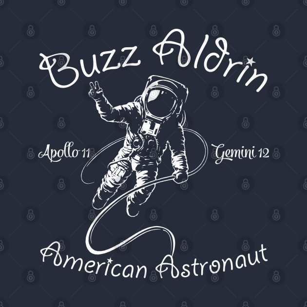 Buzz Aldrin American Astronaut by Alema Art