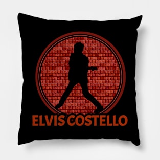 Style elvis costelloo Pillow