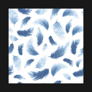 Blue dancing feathers T-Shirt