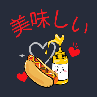 Delicious Hotdog v1 T-Shirt