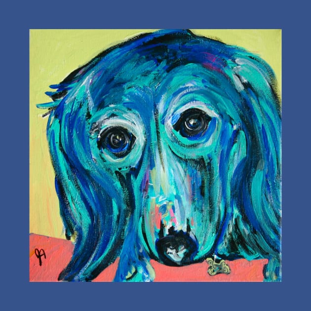 Blue Dachshund by Jeneralarts