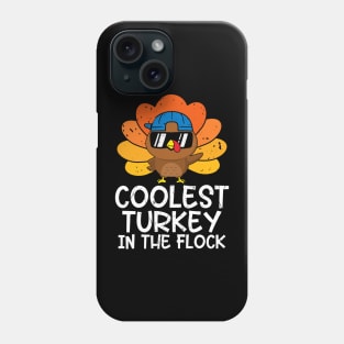 Thanksgiving Boys Coolest Turkey in the Flock Phone Case