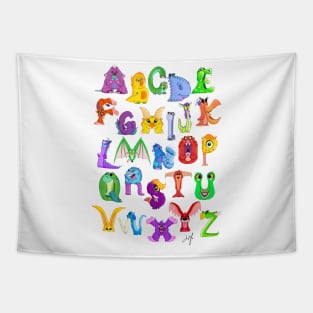 Monster Alphabet Tapestry