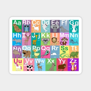 Spanish Animal Alphabet Magnet