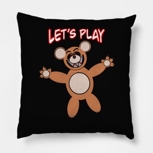 Evil Teddy Bear Pillow