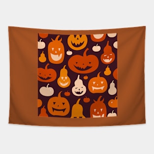 Halloween Pumpkins Tapestry