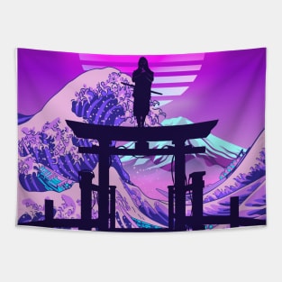 Great Wave off Kanagawa Ninja Tapestry