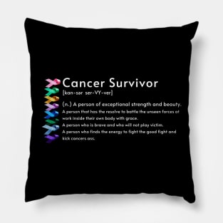 Cancer Survivor definition Pillow
