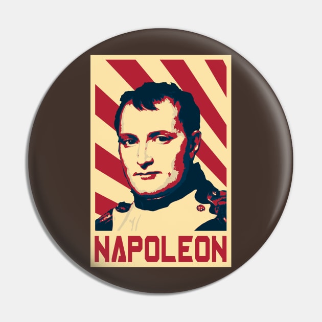 Napoleon Retro Propaganda Pin by Nerd_art