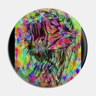 Watercolor Tiger Pin