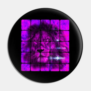 Violet lion Pin