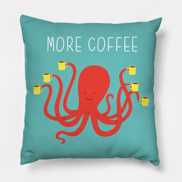 More coffee Pillow by milkyprint