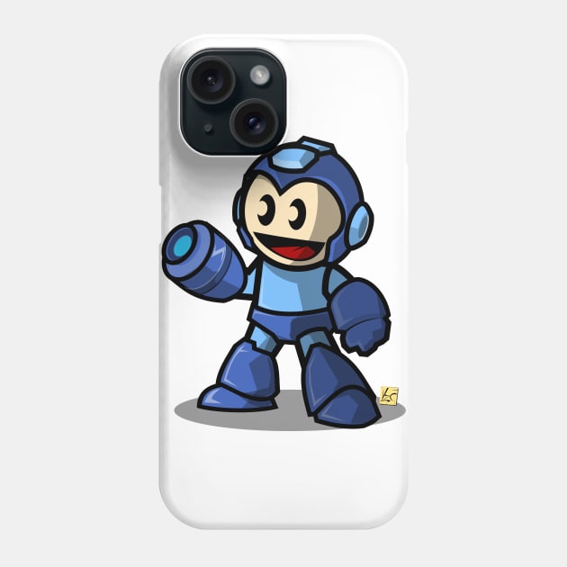 Chibi Blue Bomber Phone Case by vhzc