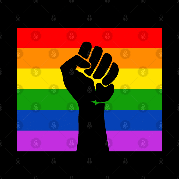 Pride Flag - Black Fist by valentinahramov