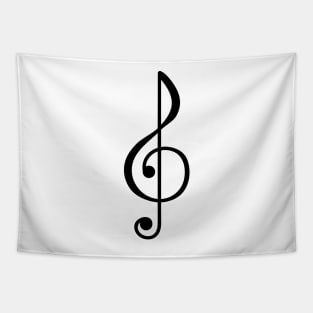 Treble Clef Symbol Tapestry