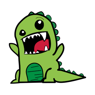 Scary green dinosaur T-Shirt