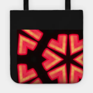 Red Star shape abstract art Tote