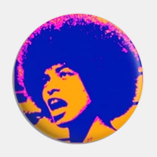 Angela Davis - Stylized Bold Pin