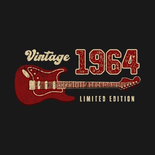 Vintage 1964 Birthday Guitar Lovers 59th Birthday T-Shirt