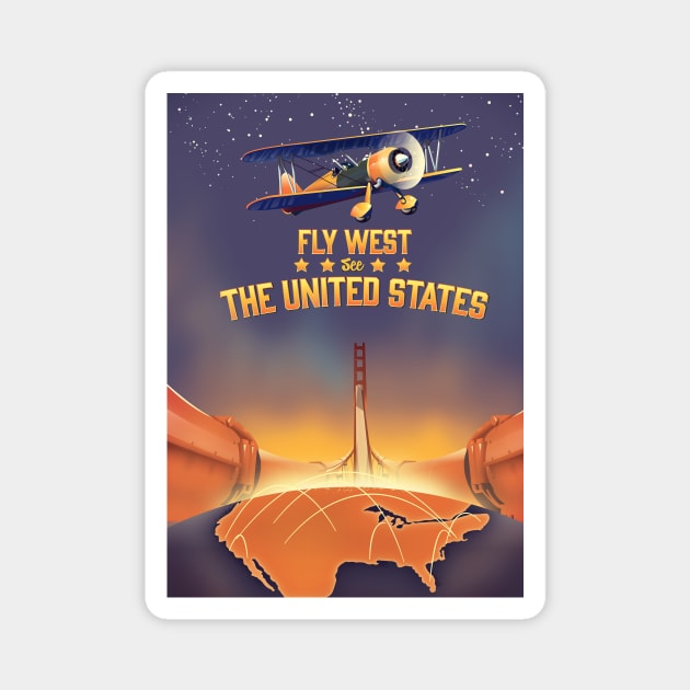 Fly West Magnet by nickemporium1