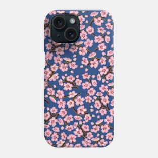 Dark Hand-Painted Cherry Blossoms Phone Case