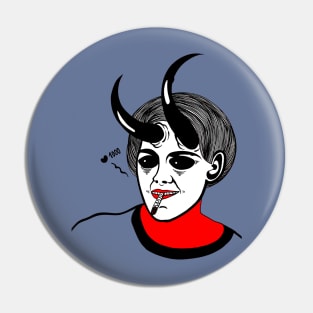 Smoking Succubus Pin