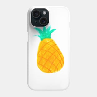 Cute Pineapple Pattern on White Phone Case