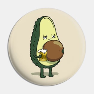 Beer-o-cado beer belly Pin