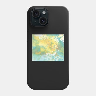 Blue Green Splash :: Patterns and Textures Phone Case