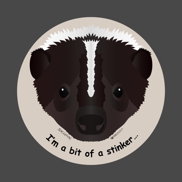 Baby Skunk - I'm a bit of a stinker! by FunkilyMade