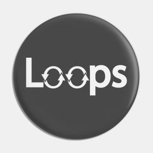 Loops text design Pin