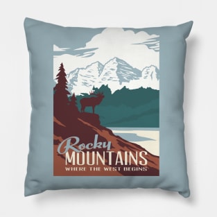 Rocky Mountains National Park Pillow