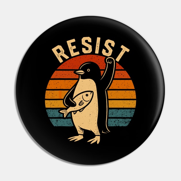 Discover Resist-Penguin - Resist Penguin - Pin Button