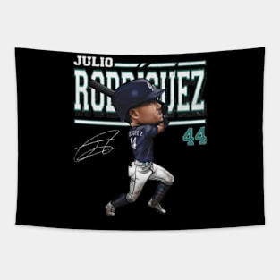 Julio Rodriguez Seattle Cartoon Tapestry