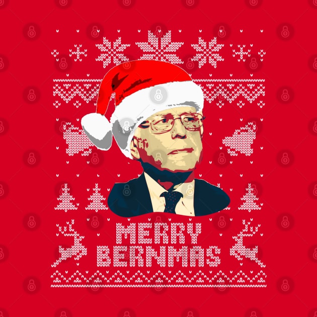 Bernie Sanders Merry Burnmas by Nerd_art