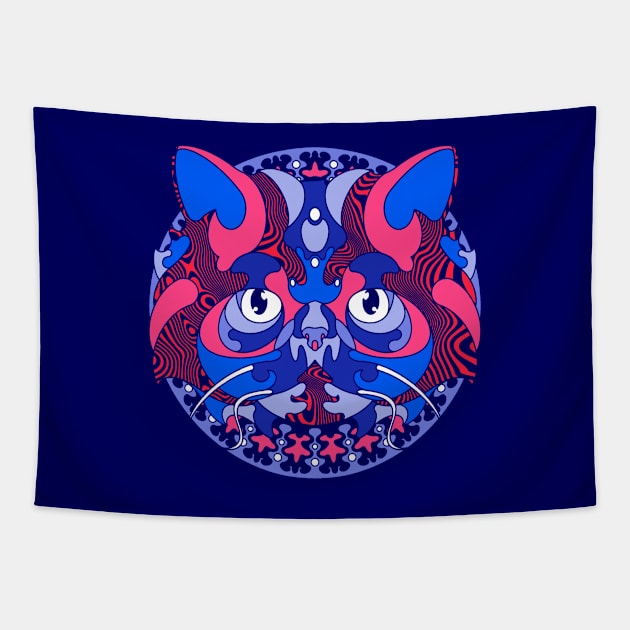 Exotic Shorthair Tapestry by JAXXIArt