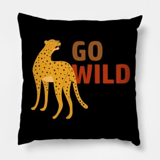 Go wild leopard Pillow