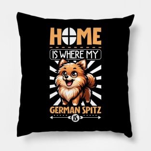 Home is with my German Spitz Pillow