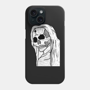 Dark angel skull Phone Case