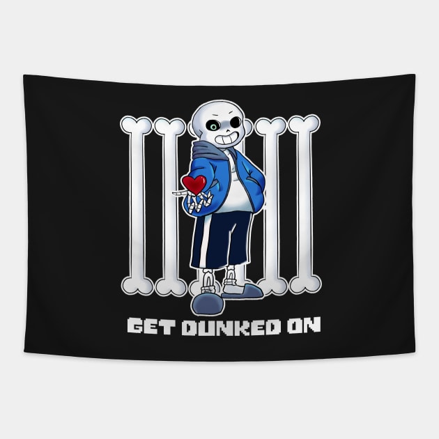 Undertale - Sans Get Dunked On Tapestry by theruins