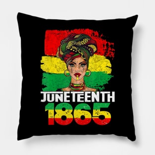 Juneteenth Freeish Since 1865 Melanin Black History Pillow