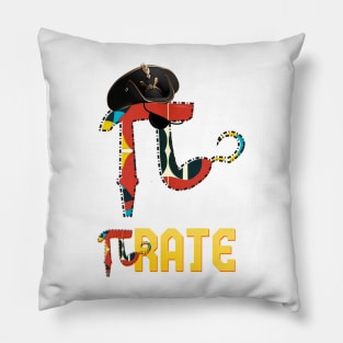 funny Pirate Pi Math Pi fun Pillow