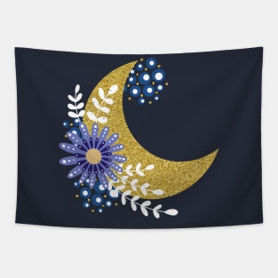 Gold harvest moon Tapestry