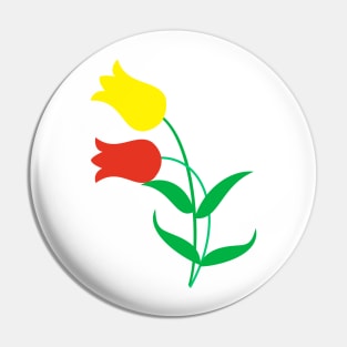 Red and yellow tulips Pin