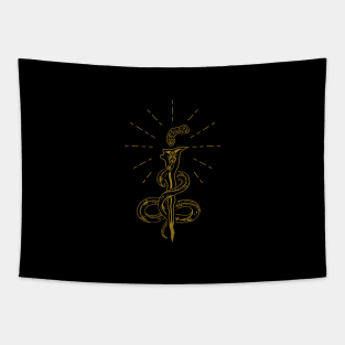 Weapon and Snake Tapestry