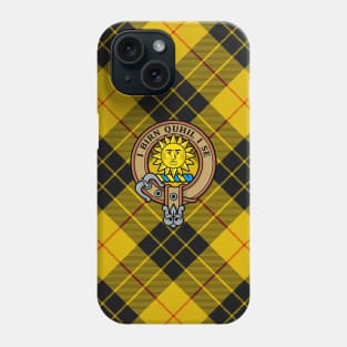 Clan MacLeod of Lewis Crest over Tartan Phone Case