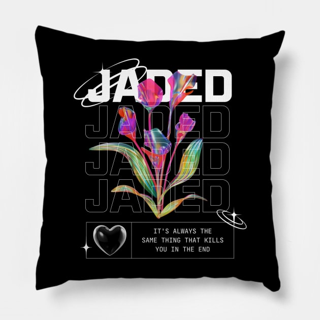 Jaded Pillow by Teebrothers