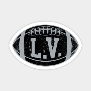 LV Retro Football - White Magnet